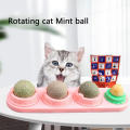 Ball Set Treat Toys Snack Auto-Adhesive Rotated Ball Mur Mount Molar Demand Toy Pet Toys